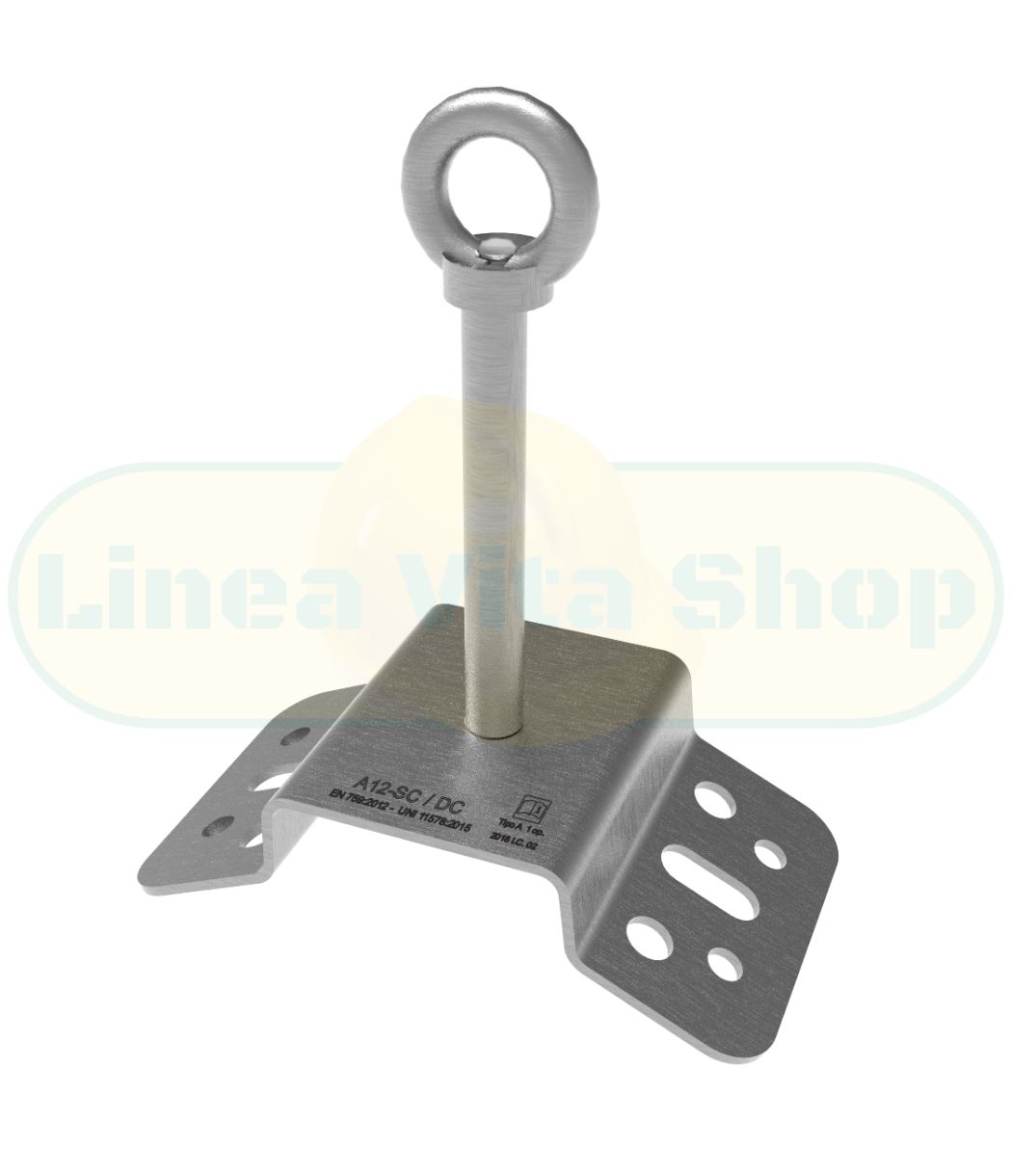 ANCOR. DEVIAZ. CADUTA <br> SU PIASTRA PER COLMO H 21cm <small><small><br>(codice prodotto: DC-SC-21) <br> (cod. e-commerce: ASTI) </small></small><br><br>